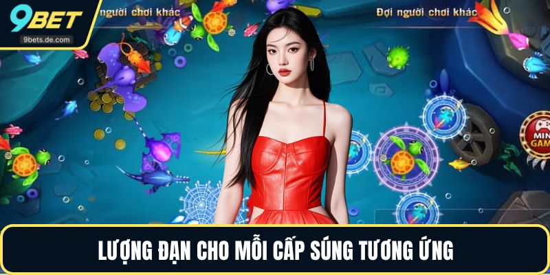 Lượng đạn cho mỗi cấp súng tương ứng