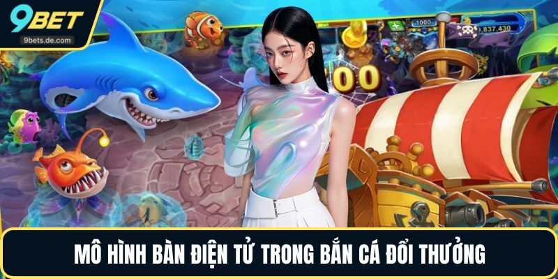 Mô hình bàn điện tử trong bắn cá đổi thưởng