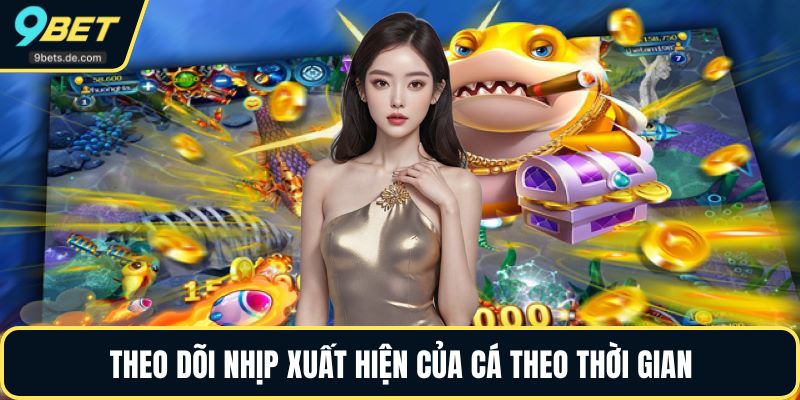 Theo dõi nhịp xuất hiện của cá theo thời gian